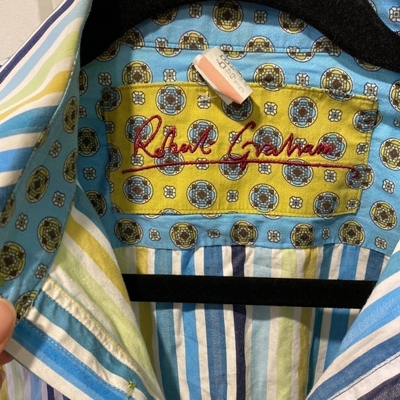 Robert Graham Striped Button Down Shirt EUC - Picture 5 of 14